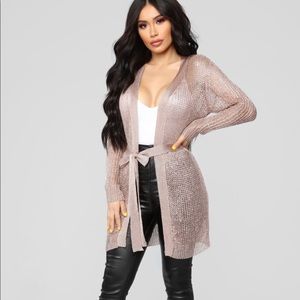 Shine on me sweater rose gold